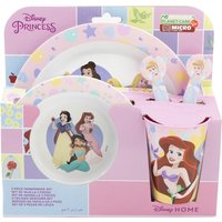 Disney Princess 5PC Breakfast Set Microwave Safe - Pink