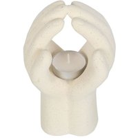 Praying Hands Tealight Holder For Tranquil Spaces - Cream
