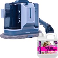 Carpet Washer, Spot Cleaner And Vacuum - SIlver / Carpet Cleaning Machine, 5 Attachments & Wash+Protect Lavender Carpet Shampoo