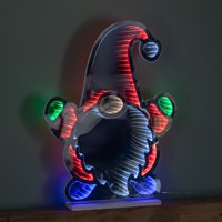 Christmas Gnome Infinity Light Decoration with LEDs - Multi-Coloured