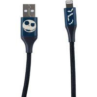 NBC 6ft USB-A To Lightning Braided Charging Cable Jack Bats - Blue