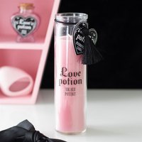 Love Potion Passionfruit Candle Romantic Glass Tube Gift - Pink