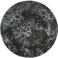 Hygge Black Marble Effect Dinner Plate - Black