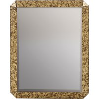 Grenoble Gold Finish Rectangular Wall Mirror - Gold