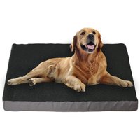 Extra thick memory foam pet bed - Black / 80cm