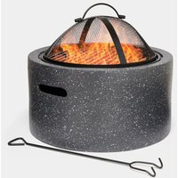 VonHaus Fire Pit 2 in 1 Firepit with BBQ Cooking - Black
