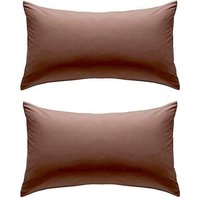 Percale Plain Pillowcase Pair - Natural