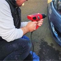 Lumberjack 1800W Adjustable Temperature Hot Air Heat Gun Blower Paint Striping - Red