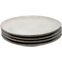 Nordic Stoneware Set of 4 Side Plates - Grey