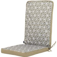 High Back Seat Pad Triangle Geo - Olive - Green / 1