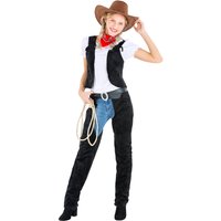 Womens Wild Amber Cowgirl Costume - Black / XXL