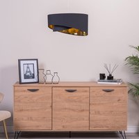 Trekan Black Ceiling Pendant Shade - Black