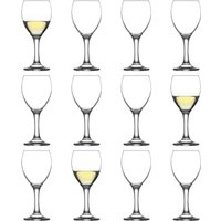 Empire White Wine Glasses - 245ml - Pack of 12 - Clear