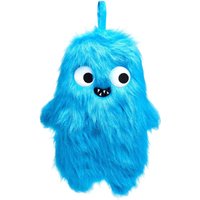 Blue Monster Hot Water Bottle with fluffy cover - Blue