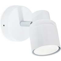 Benton IP44 Bathroom Spotlight Adjustable Wall Light and Cool LED Bulb - White
