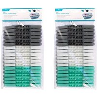 Plastic Clothes Pegs - Multicolour / 72