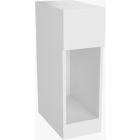 Bedside Table with a Drawer - White