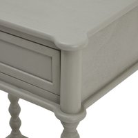 Camden Collection Minimalist One Drawer Side Table - Light Grey