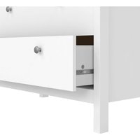 Wyld Haus Gossmere 3-Drawer Chest, Matt White Wood, Plastic Handles - White
