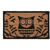 Coir Owl Doormat - Brown