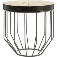 Kensington Townhouse Tall Iron Side Table - Black