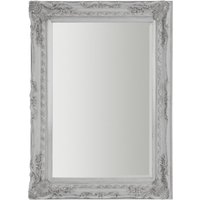 Trento Wall Mirror with Black Metal Frame - Silver