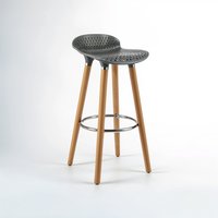 Stockholm Grey Pp Seat Bar Stool - Grey