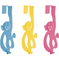 Monkey Over Door Hanger in Assorted Colours - Multicolour