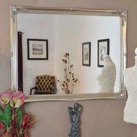 Hamilton Vintage Silver Antique Design Wall Mirror - Silver