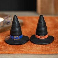 Witches Hat Salt and Pepper Shakers - Black