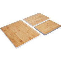Aleki Set of Three Bamboo Chopping and Serving Boards - Natural