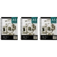 A5 100 Page Artist Sketch Pad 135GSM - Whtie / 3