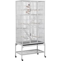 Extra Large Bird Cage with Detachable Stand - White