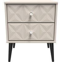 Pixel Ready Assembled 2 Drawer Bedside Cabinet - Kashmir Matt