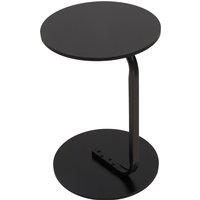 Space Saving C Shaped Side Table - Black