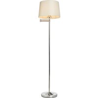 Saffron Swing Arm Floor Lamp - Silver
