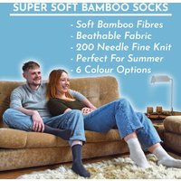 4 Pack Mens Bamboo Crew Dress Socks - Beige