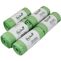 BioLiner 50 Litre Compostable Bags for Swing Bins & Dustbins - Green / 5