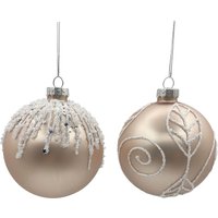 Angel Kisses, Matte Blush Glitter Bauble - Pink Angel Kisses, Matte Blush Glitter Bauble - Pink