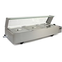 KuKoo 3 Pan Wet Well Bain Marie - Silver