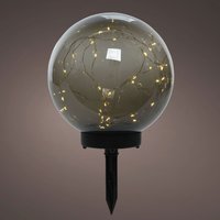 Smoked Grey Solar Stake Light 30cm - Grey