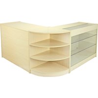 Titan Maple Shop Counter and Retail Display Set - Maple