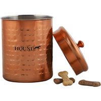 Copper Stainless Steel Pet Treat Storage Cannister - Copper / 17.2cm