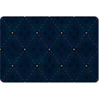 Diagonal Dot Stripes Placemat - Blue