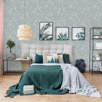 Chinoise Wallpaper Slate Blue (10m x 53cm) - Slate Blue