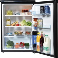 55cm Under Counter Larder Fridge Black - Black