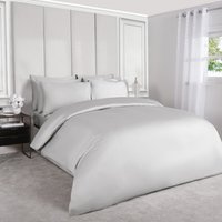 Highams, Highams 220 Thread Count Hotel Luxury Premium Quality Cotton Soft Duvet Cover - Silver / Single / 400 Highams, Highams 220 Thread Count Hotel Luxury Premium Quality Cotton Soft Duvet Cover - Silver / Single / 400