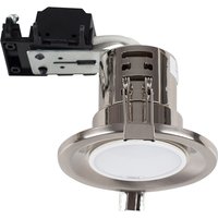 Downlight Fire Rated Ceiling Light Fitting 30 Pack - Brushed Chrome