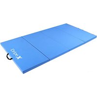 dripex, 8ft Folding Gymnastics Exercise Mat with Carry Strap - Blue dripex, 8ft Folding Gymnastics Exercise Mat with Carry Strap - Blue