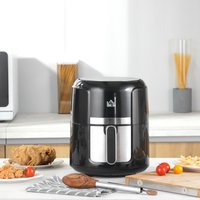 HOMCOM 4L Digital Air Fryer with Timer - Black